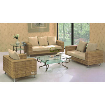 DE- (54) Mobiliário de sala de estar rattan 5 lugares sofá mini conjuntos